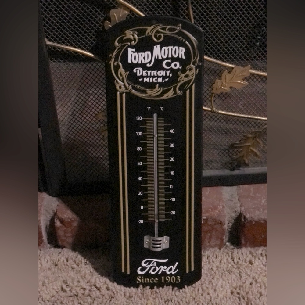 Ford Metal Thermometer
